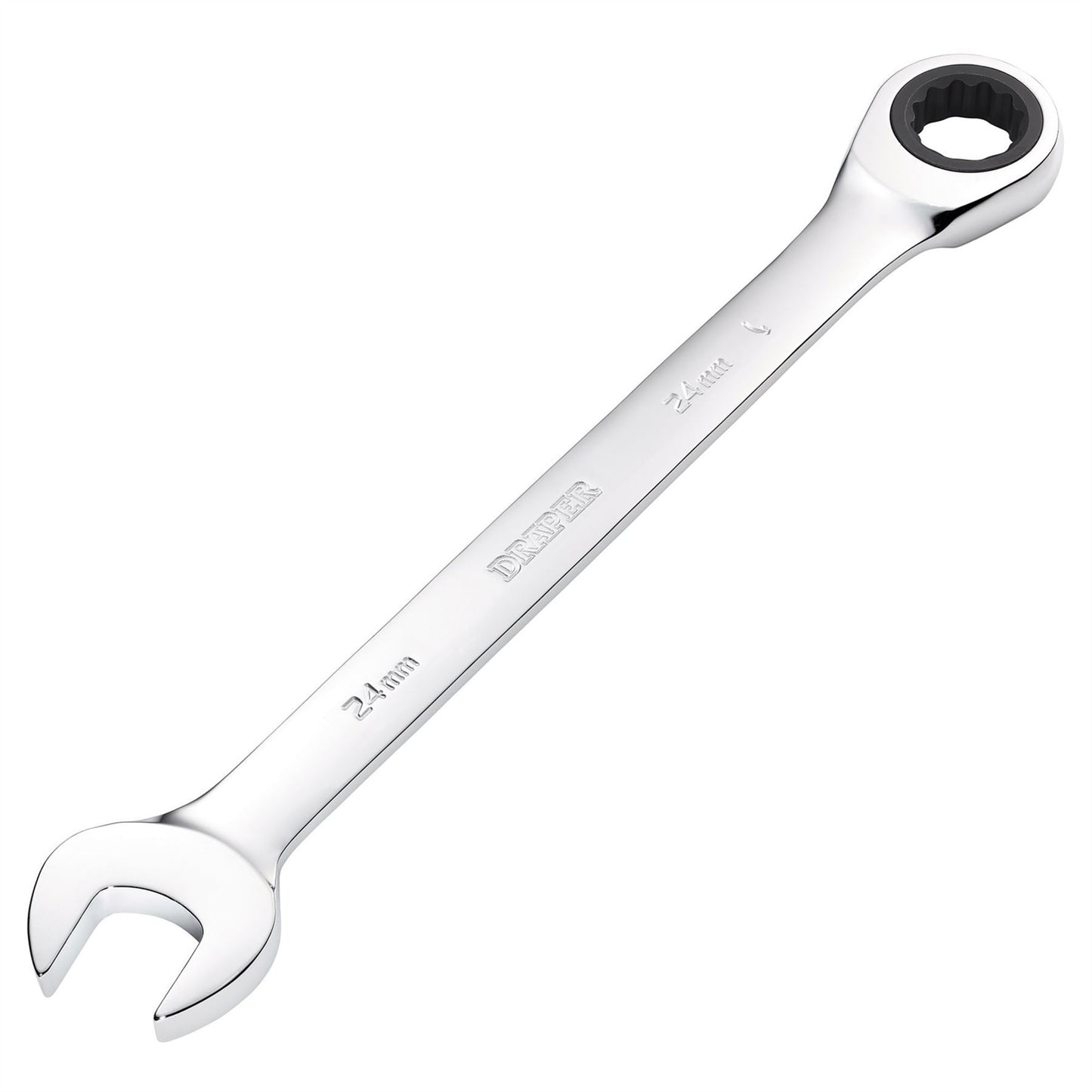 Draper 31023 Metric Ratcheting Combination Spanner 24mm Draper
