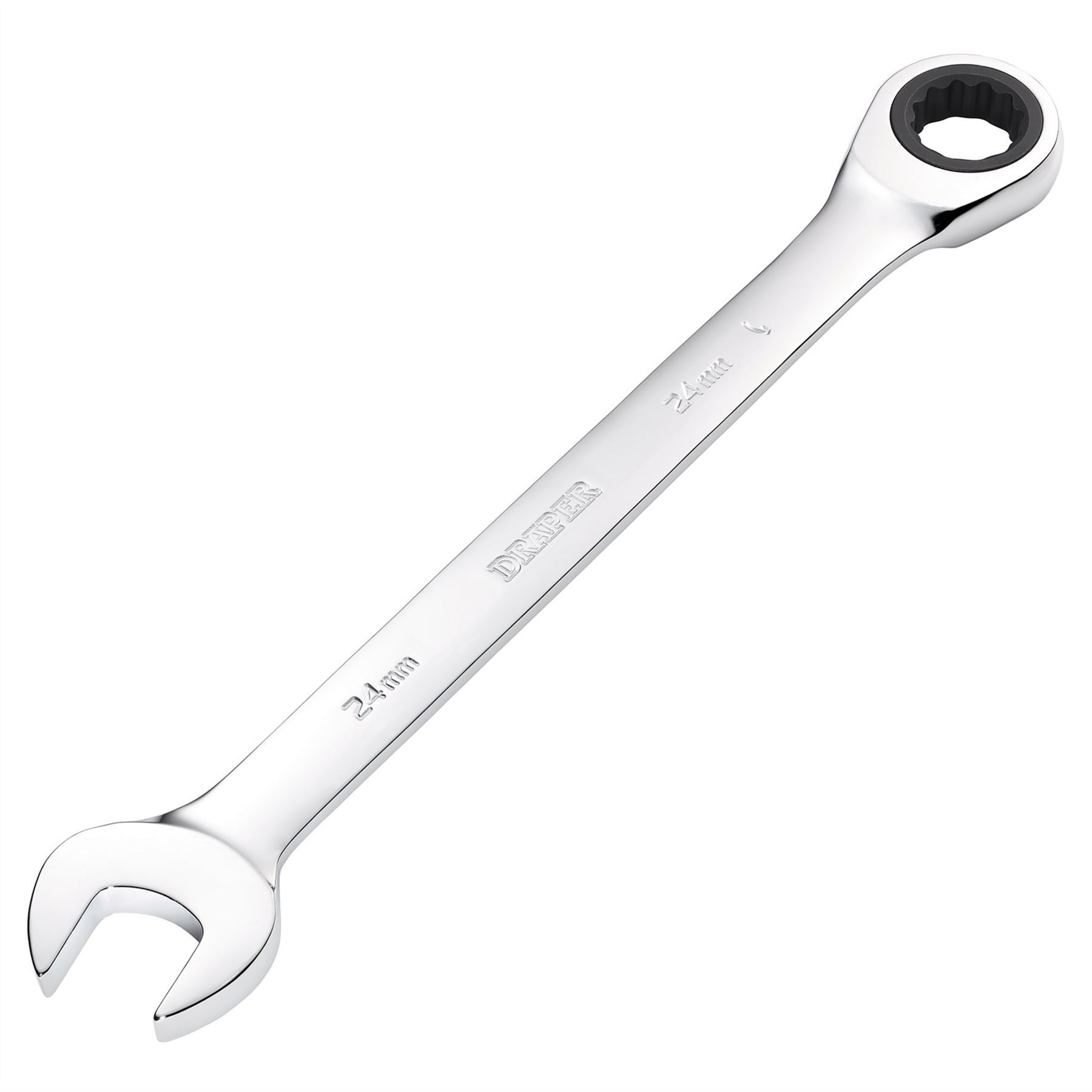 Draper 31023 Metric Ratcheting Combination Spanner 24mm Draper