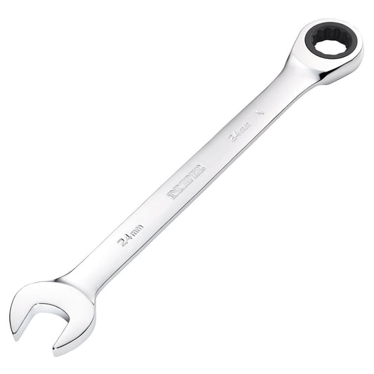 Draper 31023 Metric Ratcheting Combination Spanner 24mm Draper