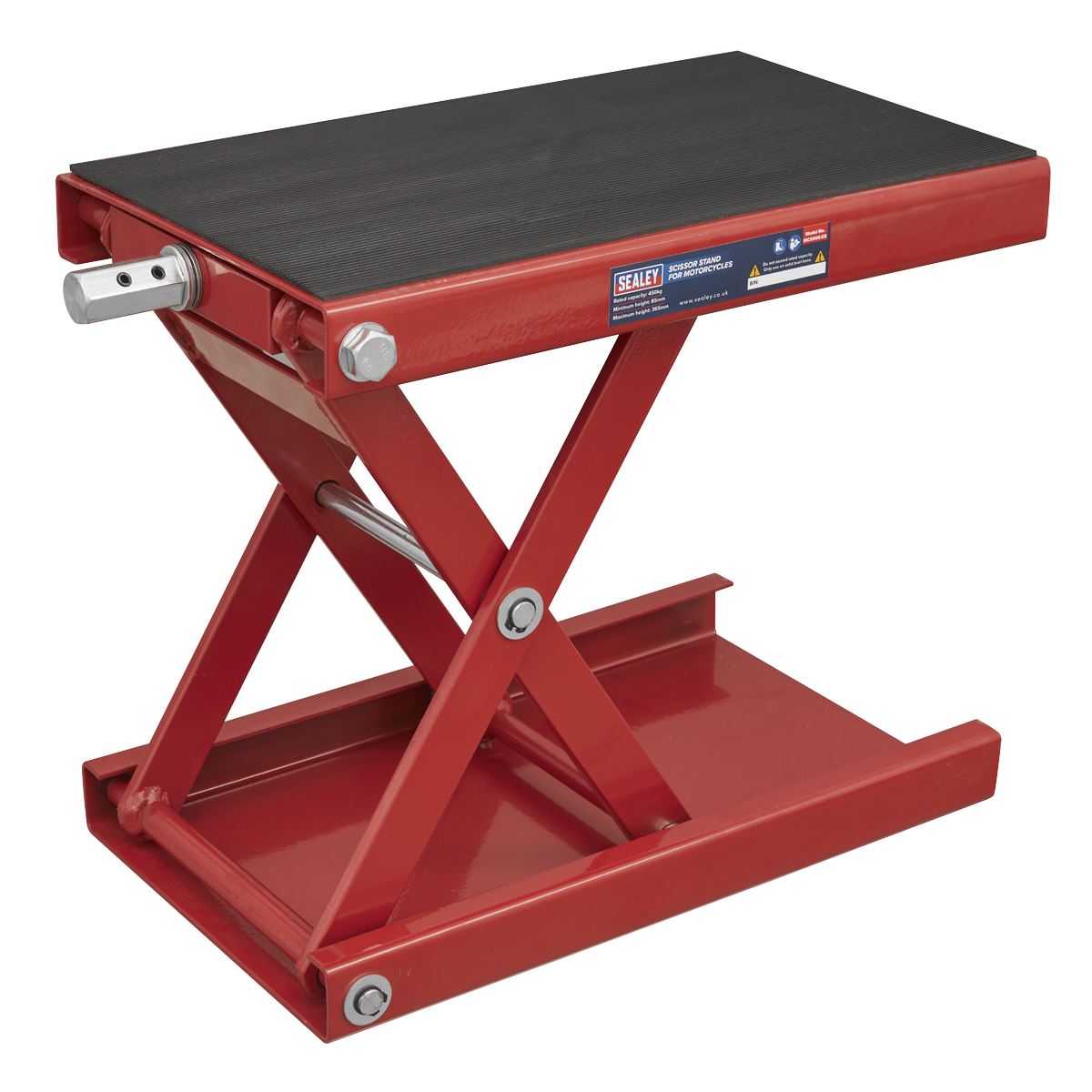 Sealey MC5908 Motorcycle Scissor Stand 450kg Capacity Sealey