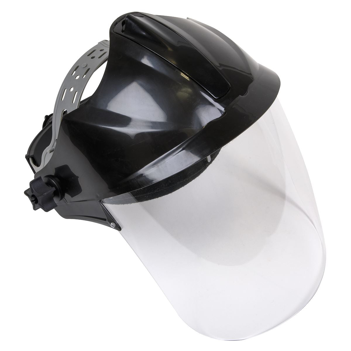 Sealey SSP78 Deluxe Brow Guard with Aspherical Polycarbonate Full Face Shield Sealey