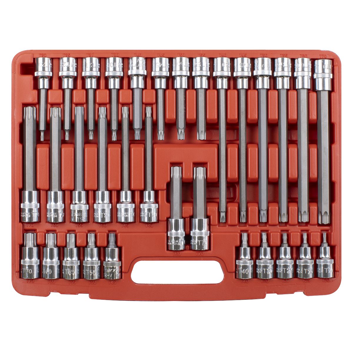 Sealey AK2194 TRX-Star* Socket Bit Set 32pc 1/2"Sq Drive Sealey