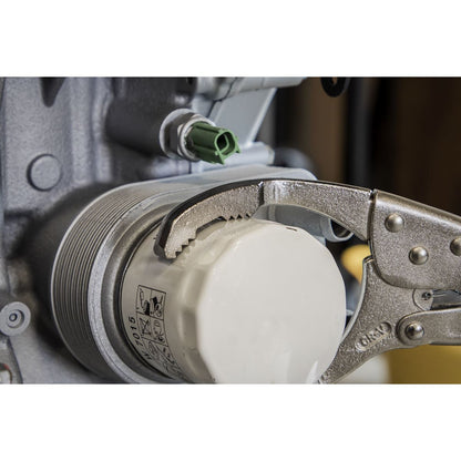 Sealey AK6423 Ø45-130mm Oil Filter Locking Pliers - Angled Sealey