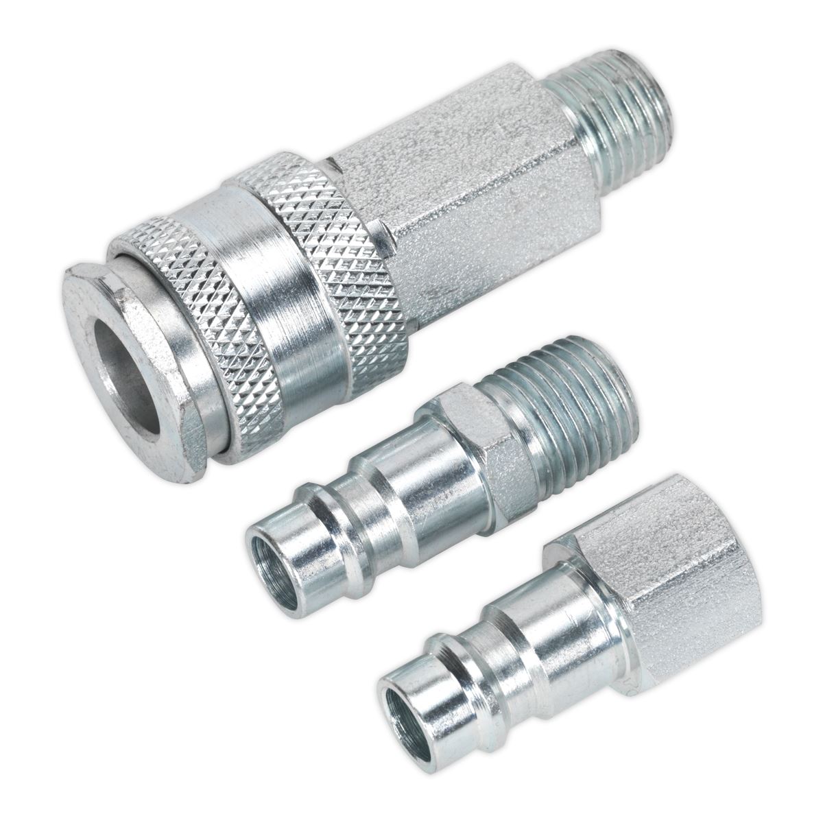 Sealey ACH60 Air Tool Coupling Kit 1/4"BSP High Flow Sealey