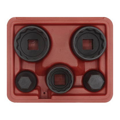 Sealey SX053 Impact Hub Socket & Socket Bit Set 5pc 12-Point 1/2"Sq Drive Sealey