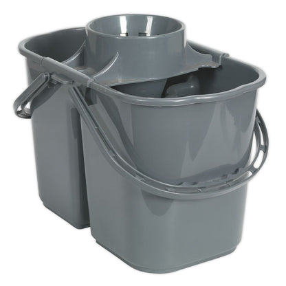 Sealey BM07 Mop Bucket 15L - 2 Compartment Sealey