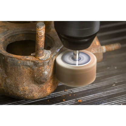 Sealey FW4020ASS Abrasive Flap Wheel Ø40 x 20mm Ø6mm Shaft Assorted Grit - Pack of 5 Sealey