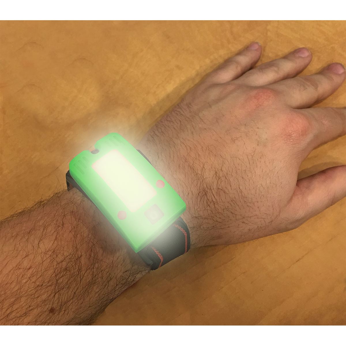 Sealey LED360HTG Rechargeable Head Torch 2W COB LED Auto-Sensor Green Sealey