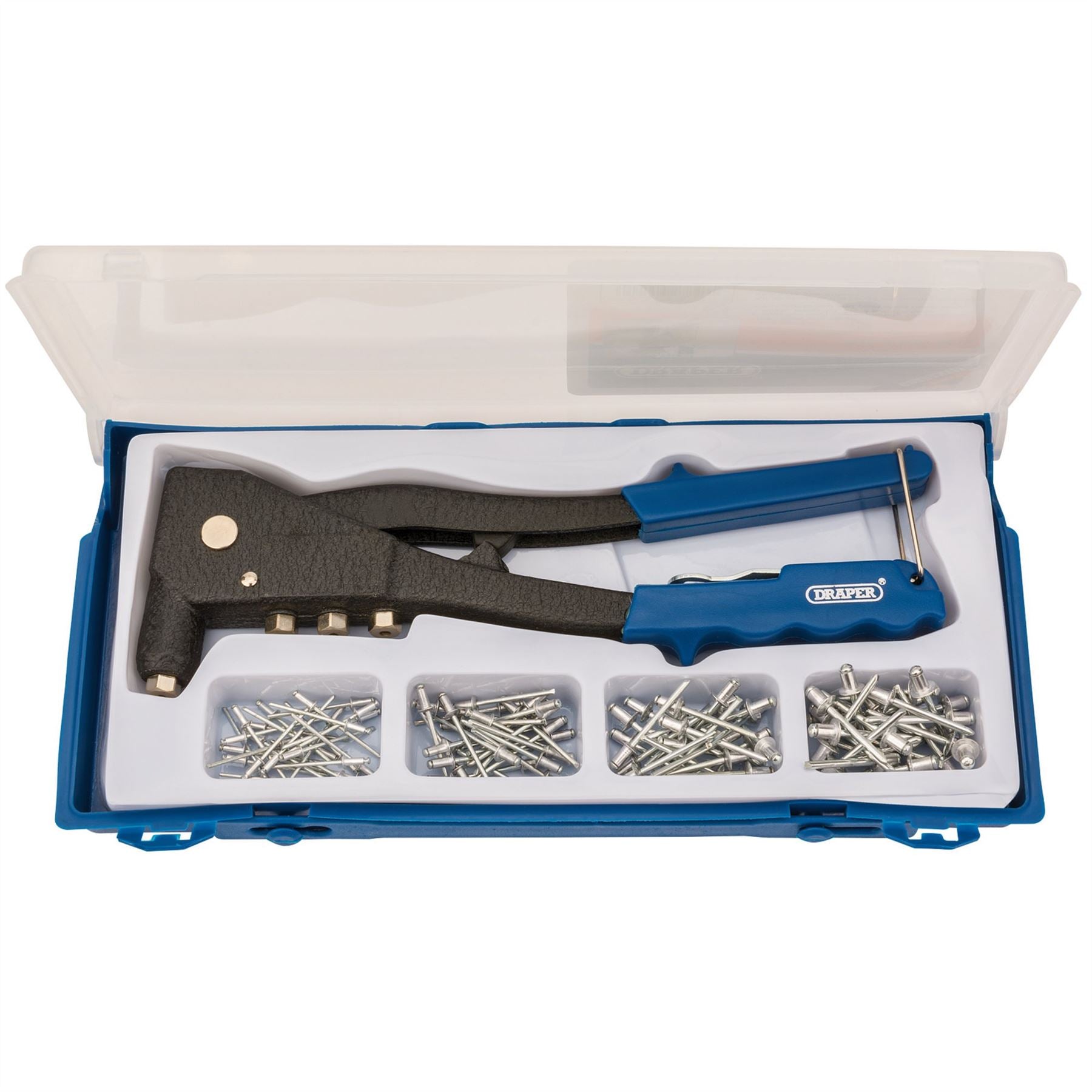 Draper 27843 Hand Riveter Kit for Aluminium Rivets 1 x Case Draper