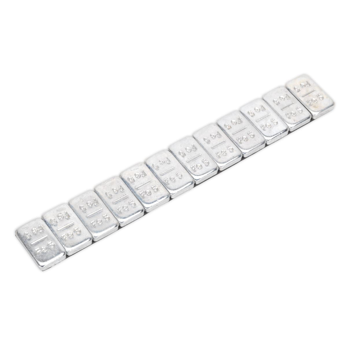 Sealey WWSA5 Wheel Weight 5g Adhesive Zinc Plated Steel Strip of 12 Pack of 100 Sealey