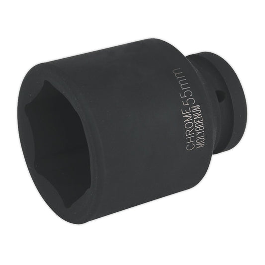Sealey IS155D Impact Socket 55mm Deep 1"Sq Drive Sealey