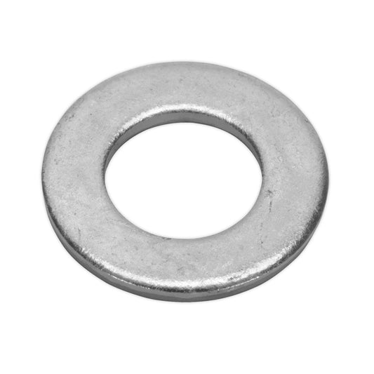 Sealey FWA1428 Flat Washer DIN 125 M14 x 28mm Form A Zinc Pack of 50 Sealey
