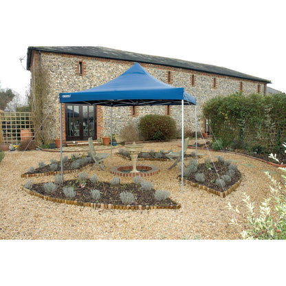 Draper 76942 Folding Gazebo 3 x 3m Blue Draper