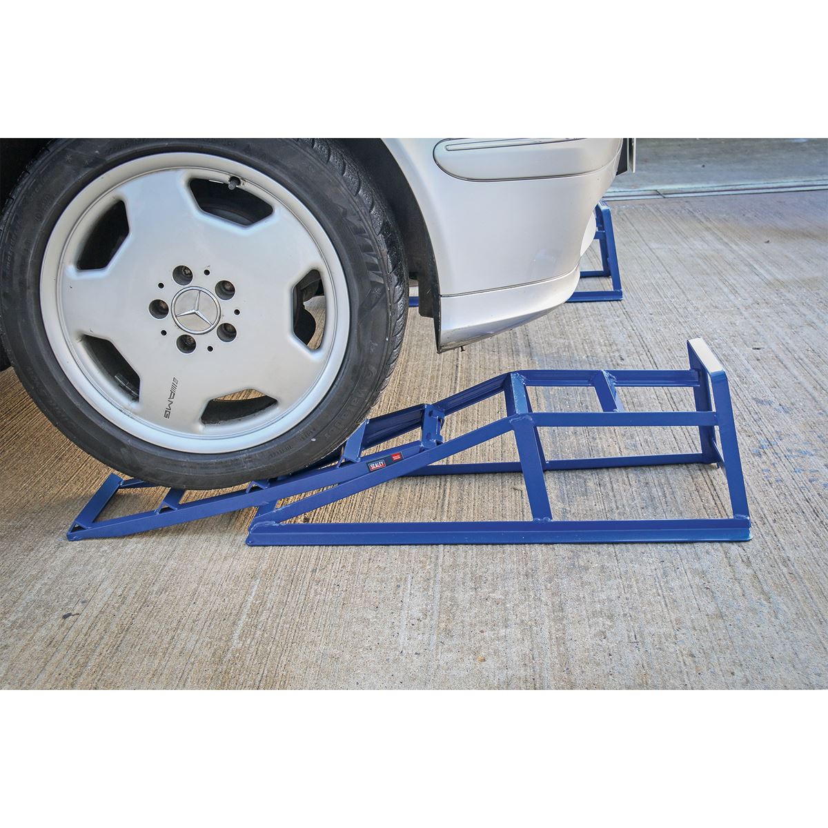 Sealey CAR2001 Car Ramp Extensions 400kg Each/800kg per Pair Sealey