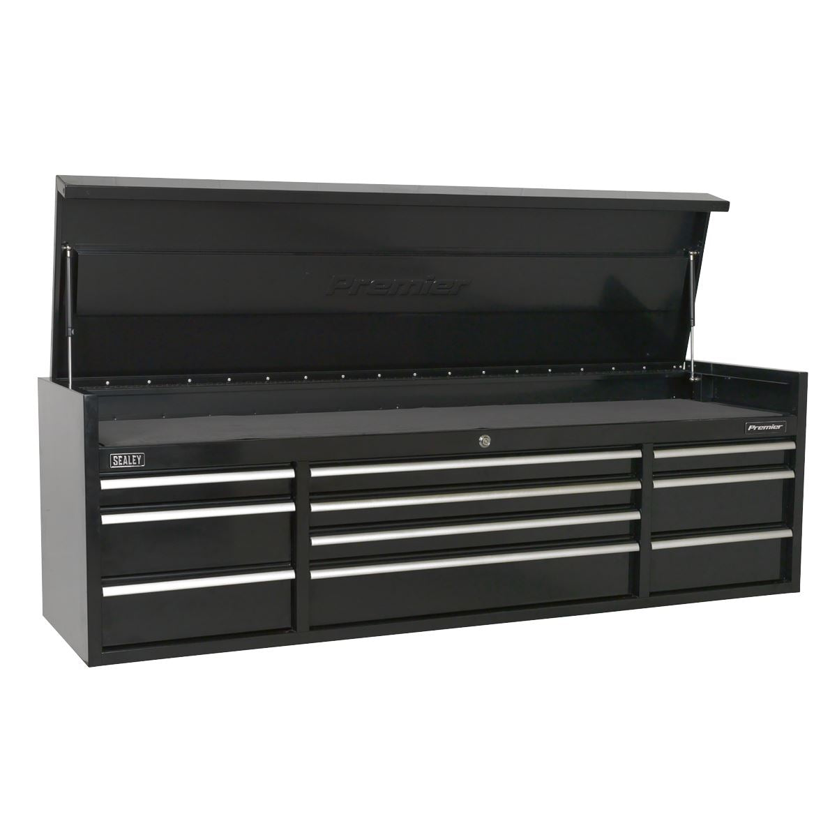 Sealey PTB181510 Topchest 10 Drawer 1830mm Extra-Wide Heavy-Duty Black Sealey