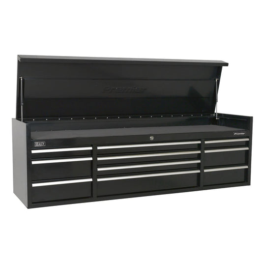 Sealey PTB181510 Topchest 10 Drawer 1830mm Extra-Wide Heavy-Duty Black Sealey