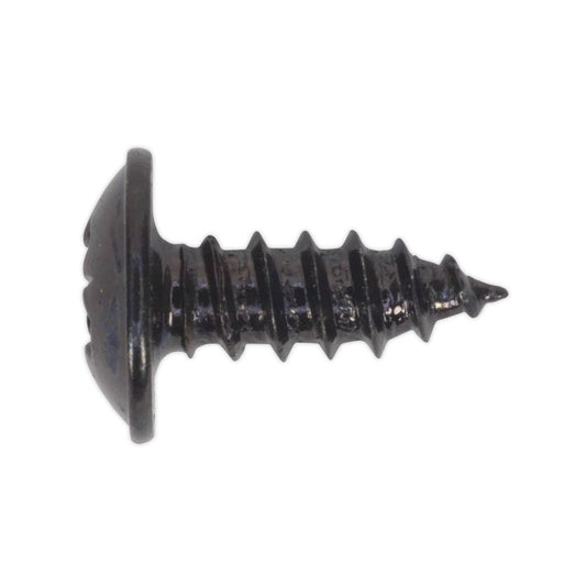 Sealey BST3510 Self-Tapping Screw 3.5 x 10mm Flanged Head Black Pozi Pack of 100 Sealey