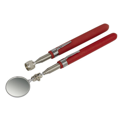 Sealey AK6527 Telescopic Magnetic Pick-Up & Mirror Set 2pc Sealey