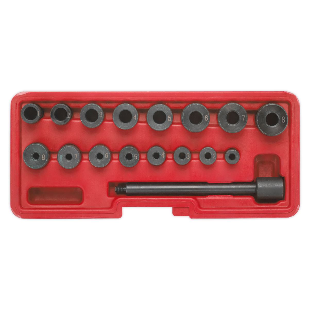 Sealey AK710 Universal Clutch Aligning Tool Set 17pc Sealey