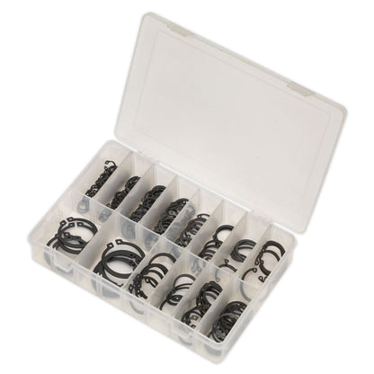 Sealey AB017CC Circlip Assortment 200pc Internal & External Metric Sealey