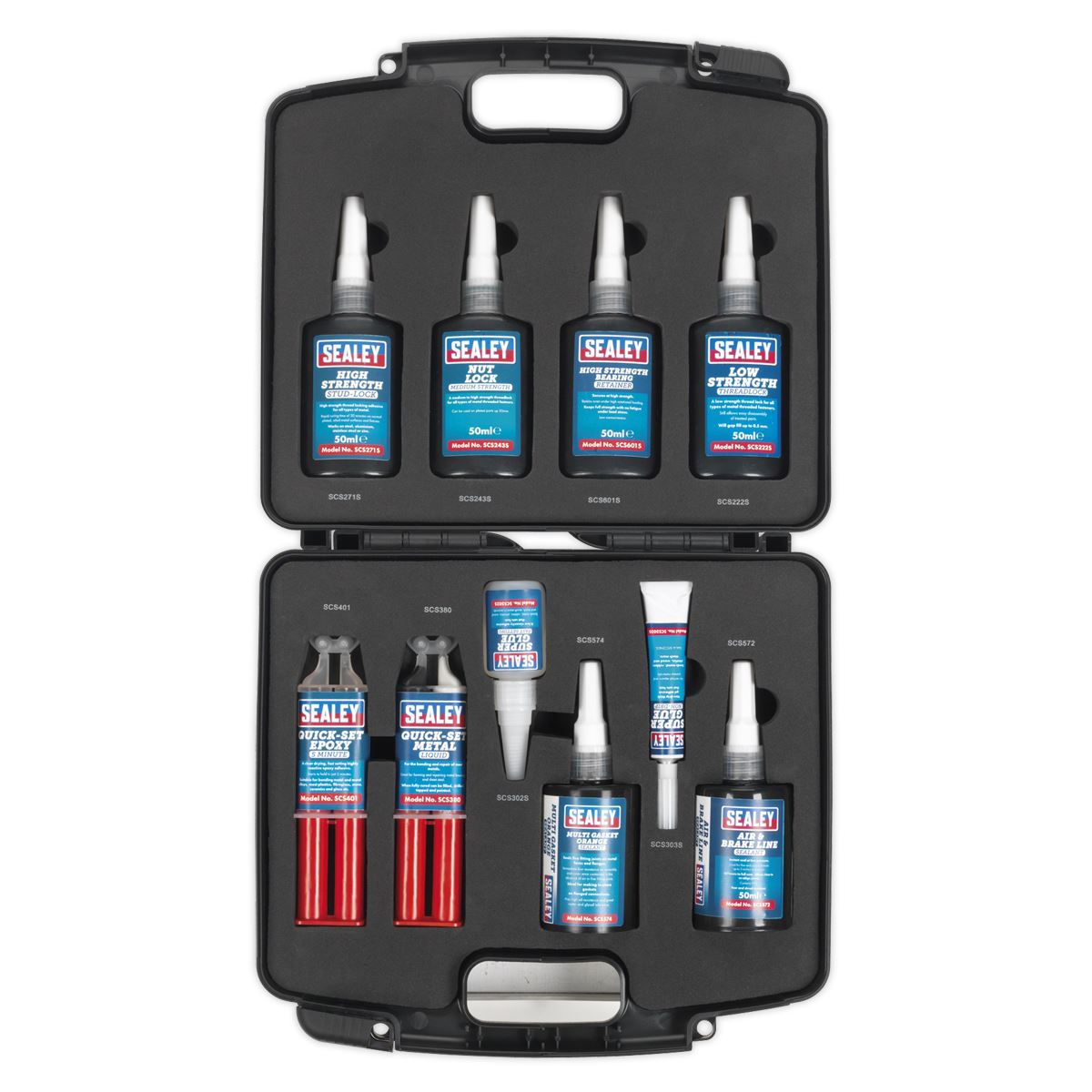 Sealey SCSKIT1 Adhesive & Sealant Kit 10pc Sealey