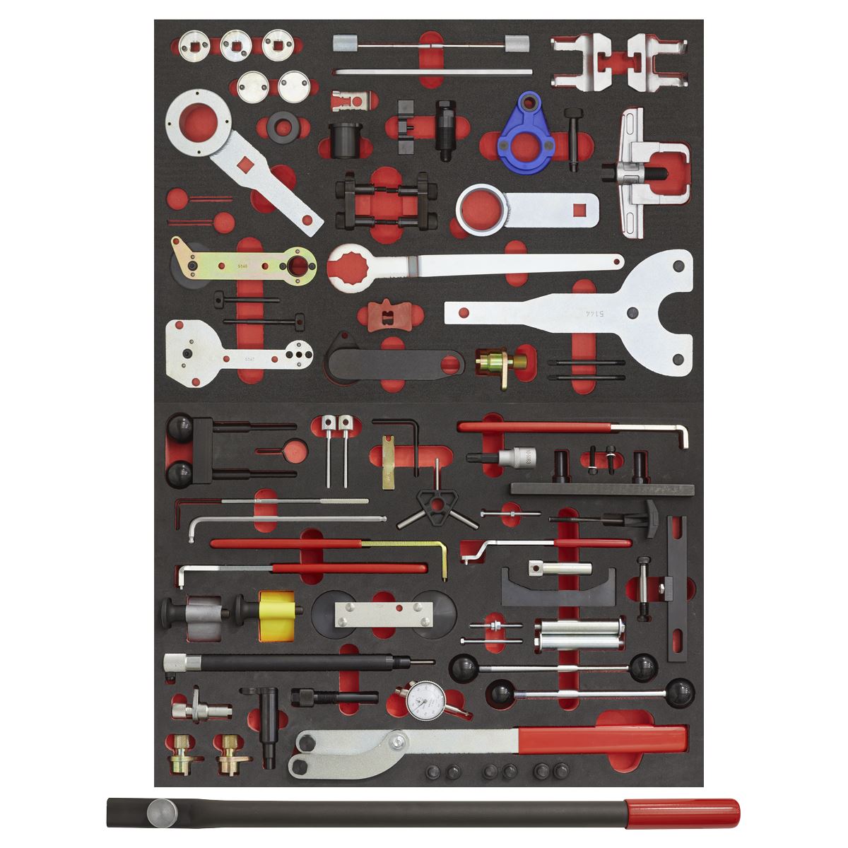 Sealey VS5100MK Diesel & Petrol Master Timing Tool Kit 59pc VAG - Belt/Chain Drive Sealey