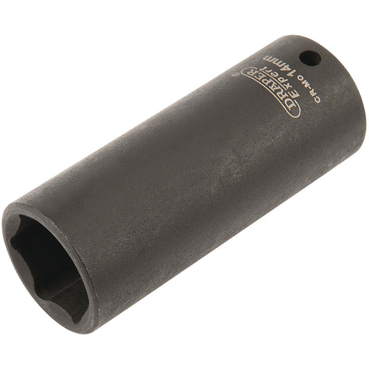 Draper 05192 Expert HI-TORQ® 6 Point Deep Impact Socket 1/4" Sq. Dr. 14mm Draper