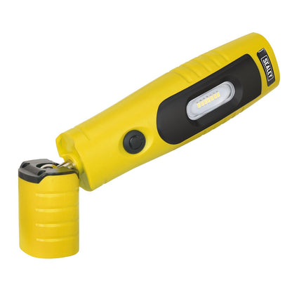 Sealey LED3602Y Rechargeable 360° Inspection Light 4W & 3W SMD LED Yellow Lithium-ion Sealey