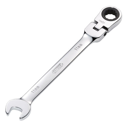 Draper 52012 HI-TORQ® Metric Flexible Head Ratcheting Combination Spanner 11mm Draper