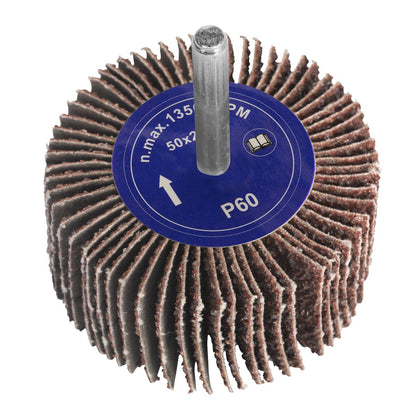 Sealey FW502560 Abrasive Flap Wheel Ø50 x 25mm 60Grit 6mm Shaft Sealey