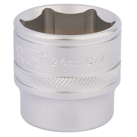 Draper 17546 HI-TORQ® 6 Point Socket 3/8" Sq. Dr. 24mm Draper