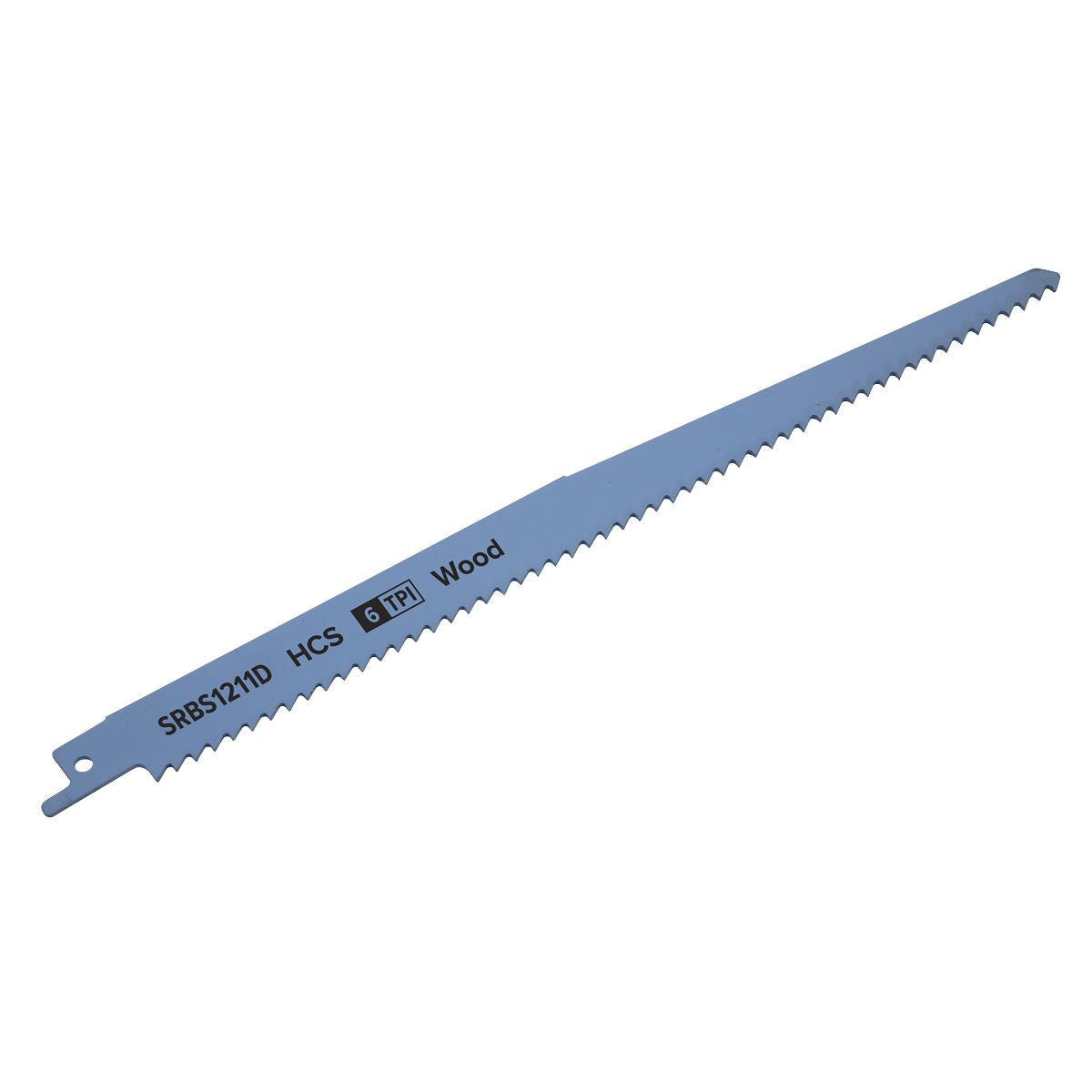 Sealey SRBS1211D Reciprocating Saw Blade Clean Wood 250mm 6tpi - Pack of 5 Sealey