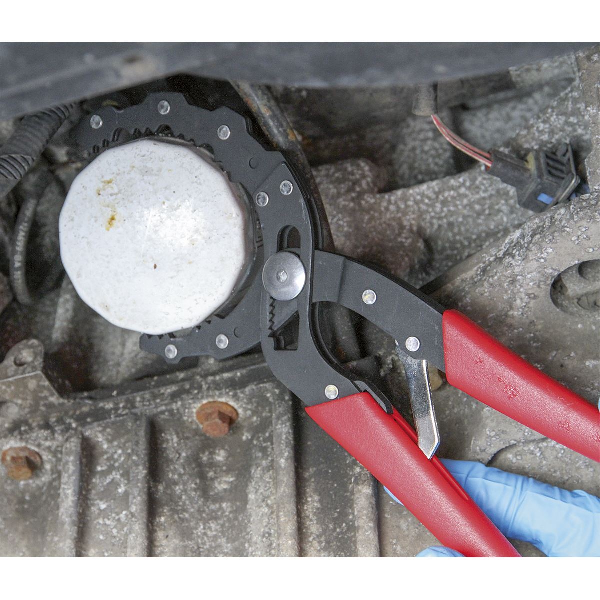 Sealey AK6419 Oil Filter Pliers - Auto-Adjusting Sealey
