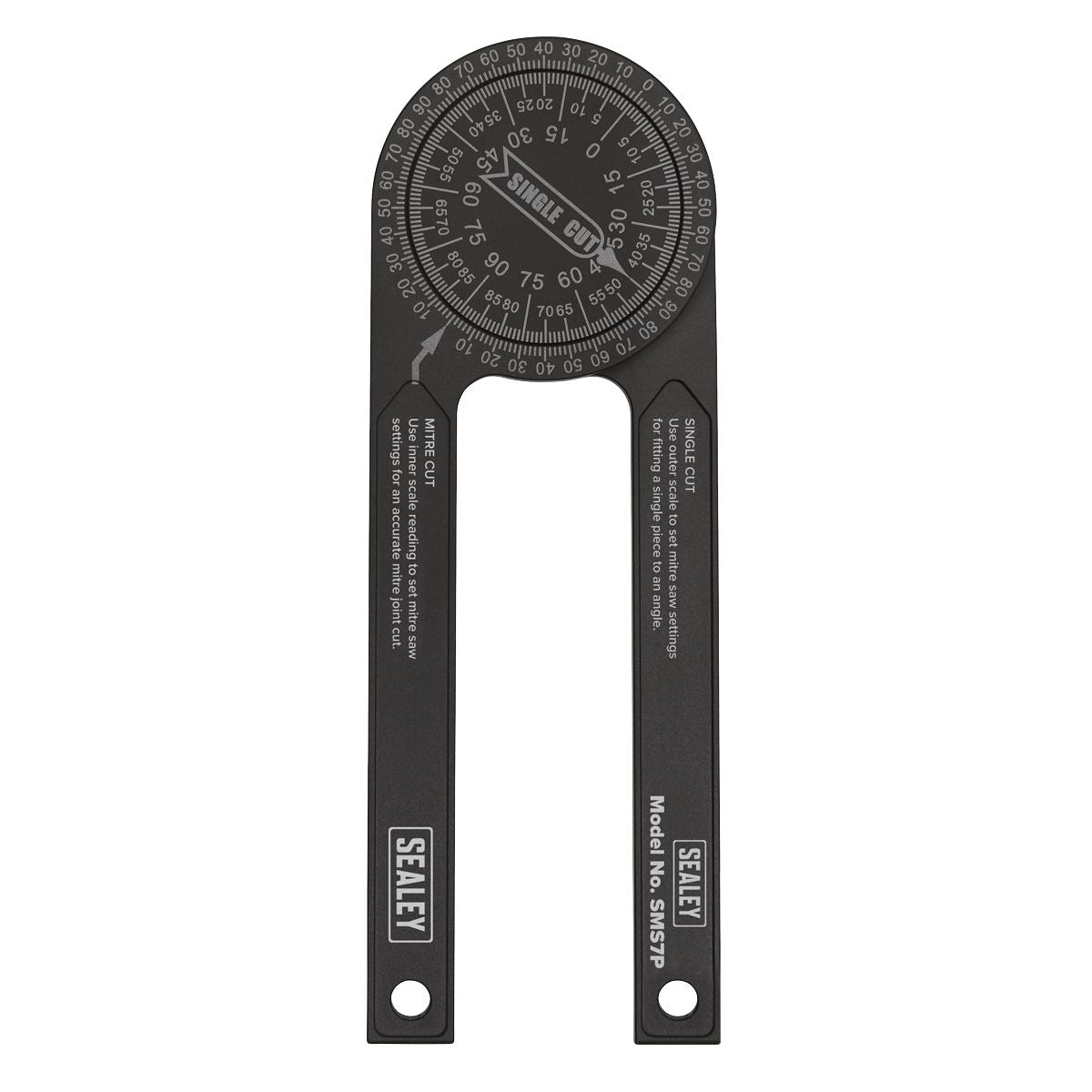 Sealey SMS7P Mitre Saw Protractor - Aluminium Sealey