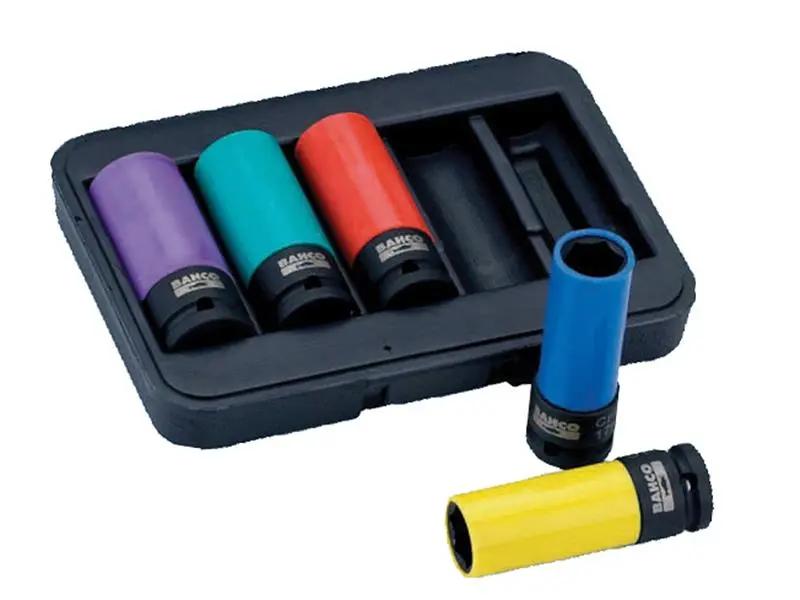 Bahco BWSS12P5 1/2in Drive Impact Wheel Socket Set of 5 BAHBWSS12P5 Bahco