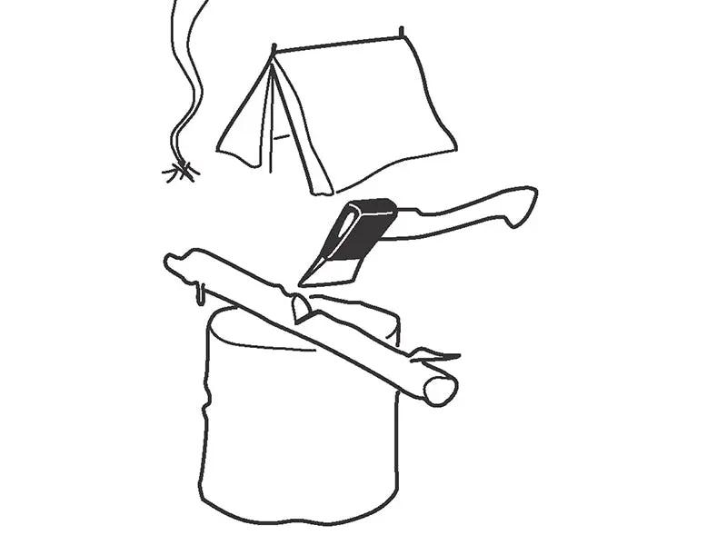 Bahco Camping Hatchet HUS 0.6-380 850g BAHHUS06380 Bahco