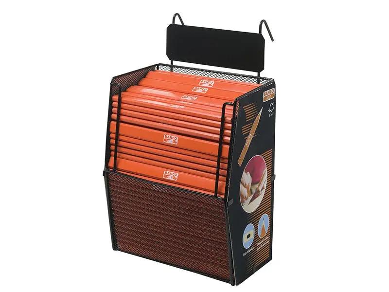 Bahco Carpenter's Pencil Display with 200 Pencils BAHPENDISP Bahco