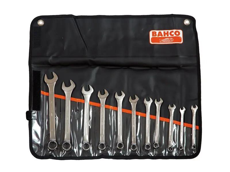 Bahco Chrome Polished Combination Spanner Set 11 Piece BAH111MSET11 Bahco