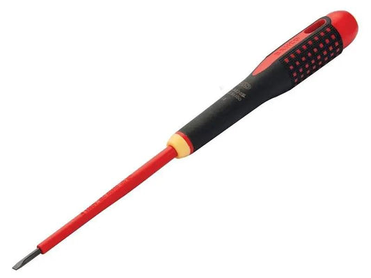 Bahco ERGO Slim VDE Insulated Slotted Screwdriver 3.5 x 100mm BAHBE8230SL Bahco
