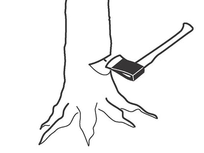 Bahco Felling Axe Fibreglass Handle FFSS 1.5-900FG 2.4kg BAHFFSS15900 Bahco