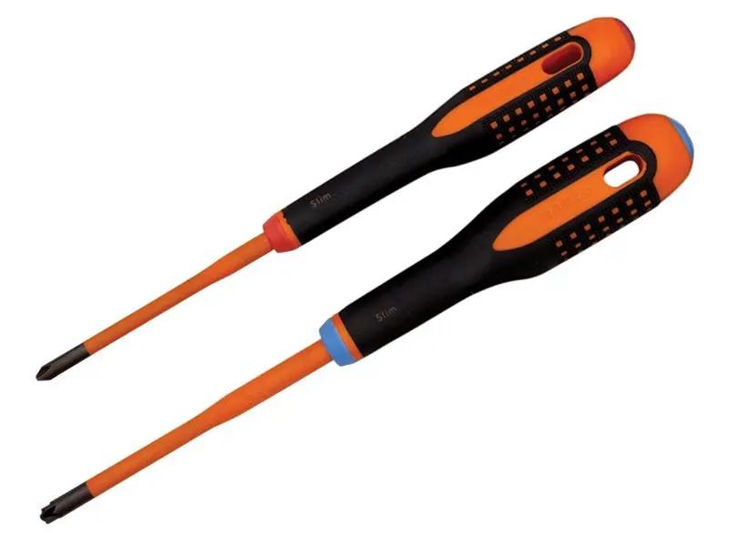 Bahco Insulated ERGO SLIM Combi Screwdriver Twin Pack BAH9890SL Bahco