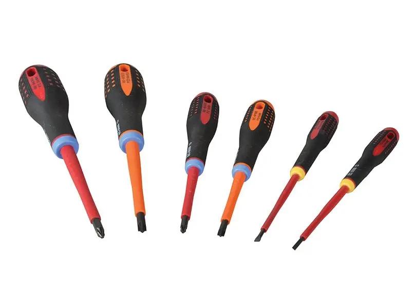 Bahco Mixed Insulated ERGO Screwdriver Set 6 Piece BAH9884S Bahco