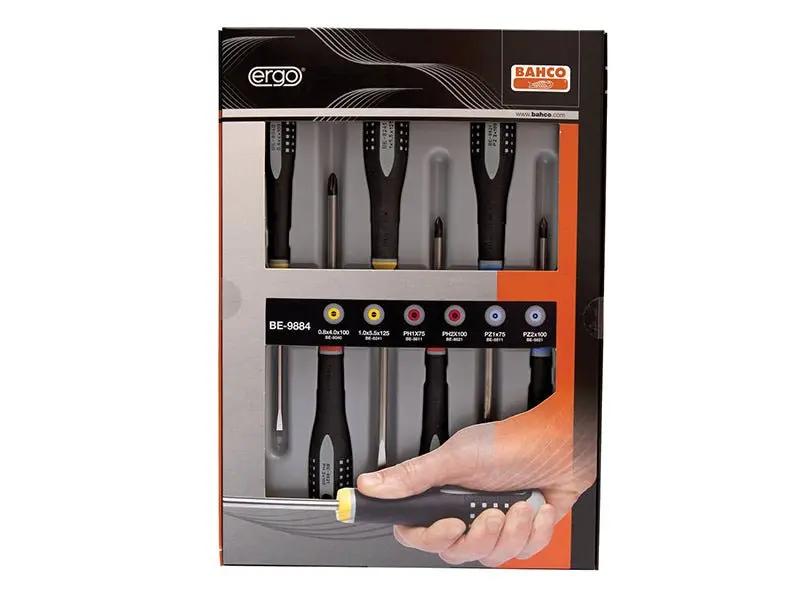 Bahco Mixed Insulated ERGO Screwdriver Set 6 Piece BAH9884S Bahco