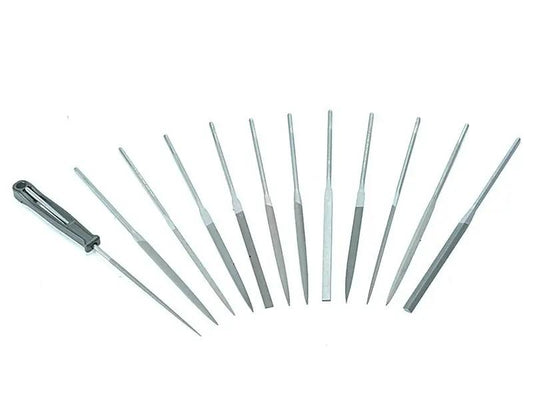 Bahco Needle Set of 12 Cut 2 Smooth 2-472-16-2-0 160mm 6.2in BAH472 Bahco