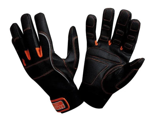 Bahco Padded Palm Power Tool Gloves - Medium Size 8 BAHGL0108 Bahco