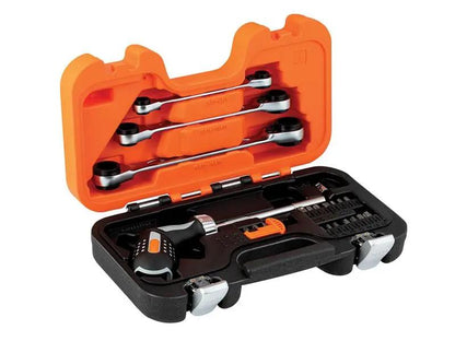 Bahco Pistol Grip Ratcheting Screwdriver Set 25 Piece BAH808050SET Bahco