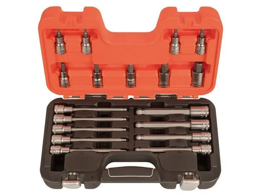 Bahco S18HEX 1/2in Drive Socket Set of 18 Metric BAHS18HEX Bahco