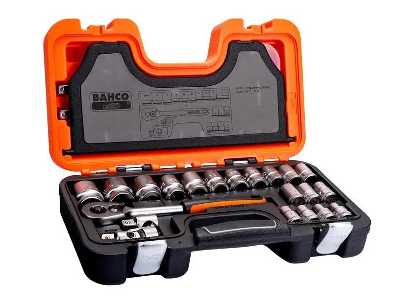 Bahco S240 Socket Set of 24 Metric 1/2in Drive BAHS240 Bahco