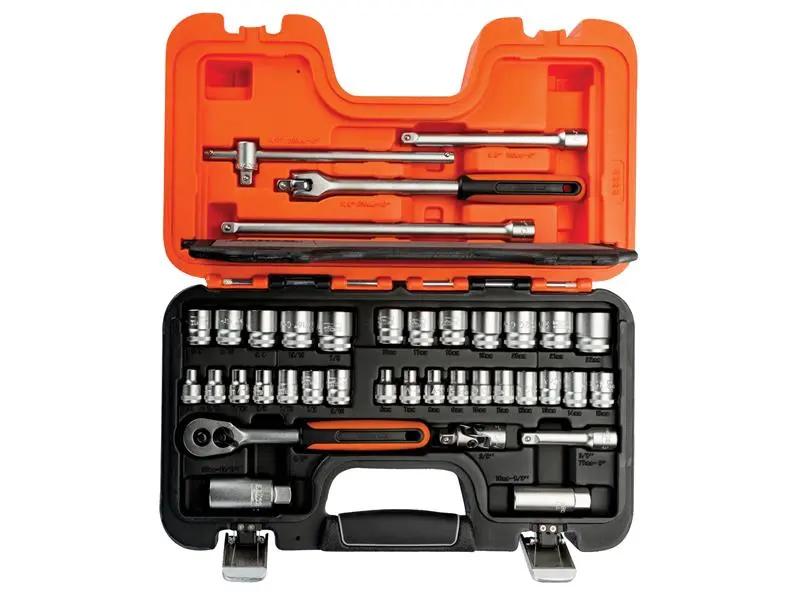 Bahco S380 Socket Set of 38 Metric 3/8in Drive BAHS380 Bahco