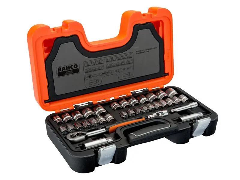 Bahco S380 Socket Set of 38 Metric 3/8in Drive BAHS380 Bahco